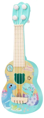 Produktbild von Kleinkind Ukulele Gitarre Spielzeug Cartoon Mini 4 Saiten Kinder Kinder Bildungs ​​Lernen Musikinstrument Dinosaurier Muster