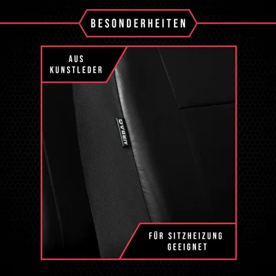 Produktbild von Autositzbezüge Universal Schonbezüge Sitzauflage PKW Schonbezug Kunstleder Blau