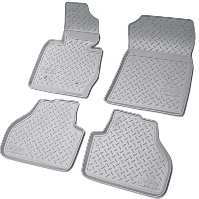 Immagine prodotto di tappetini in gomma 3D per BMW X3 F25 | BJ 2010 - 2017 | grigio con bordo