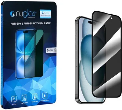 Nuglas Premium Privacy Screenprotector Voor iPhone 14 Pro Max - Tempered Privacy Glass 5D