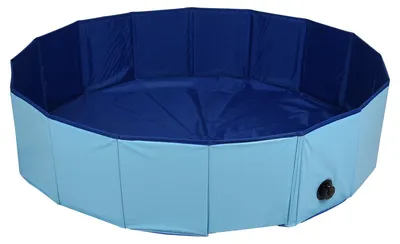 Produktbild von Flamingo Hundepool Doggy Splatter blau, Maße: 120 x 30 cm