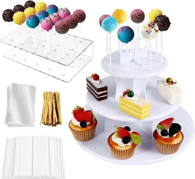 Produktbild von Famanu Cupcake- und Cakepopständer Set - Muffin Halter