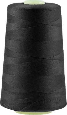 Produktbild von 4572m Qualitäts Overlock-Garn Overlock-Nähgarn  Farbe 781 - 820, Farbe:A807 schwarz