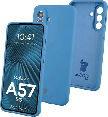 Produktbild von Silikon Handyhülle für Galaxy A57 5G, Bizon Soft Case, Blau