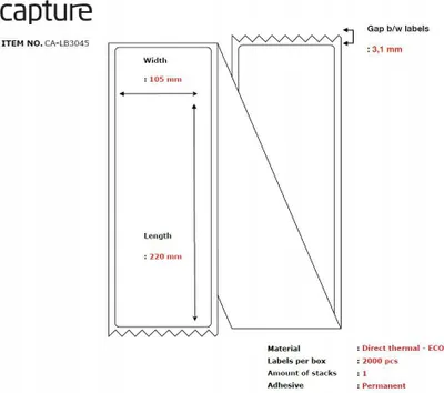 Image de Label 105x220, Core Leporello