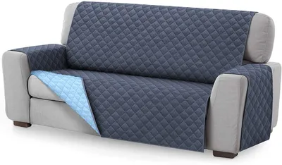 Produktbild von Reversibler, gesteppter Sofabezug für 2- und 3-Sitzer-Sofas
