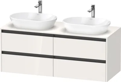 Produktbild von Duravit Ketho.2 Wastafelonderkast 140x55x56,8 cm Supermat Taupe