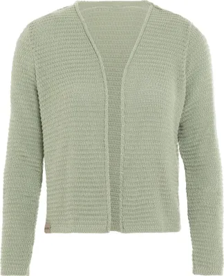 Produktbild von Knit Factory Isa Kurze Strickjacke - Sage Green - 40/42