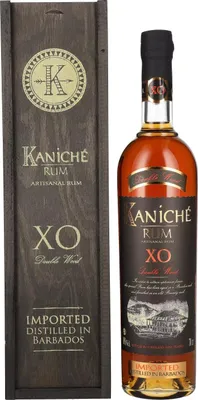 Image de Kaniché Rum XO Double Wood Artisanal Rum 40% Vol. 0,7l in Holzkiste