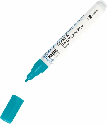 Produktbild von KREUL Glass & Porcelain Pen Clear medium Türkis