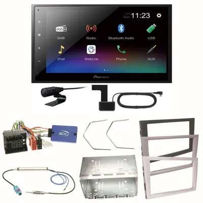 Produktbild von Pioneer DMH-A340DAB Digitalradio Bluetooth Einbauset für Opel Vectra C Meriva Vivaro Combo