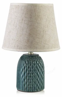 Produktbild von Tischlampe Keramik/Mit Stoffschirm Mondex LETI 9,5x20x29 cm Grau 1 Stück