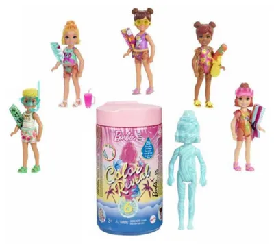 Image de Barbie Panenka Surprise Color Reveal, Chelsea Marbre, Mattel, GTT25
