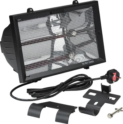 Produktbild von Infrarot-Terrassenheizung - 1300 W - Schwarz, Aluminium - Für den Außenbereich