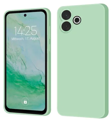 Produktbild von Hülle für Xiaomi Redmi 13 Case Cover Bumper Smartphone Softgrip Schutzhülle Farbe: Türkis