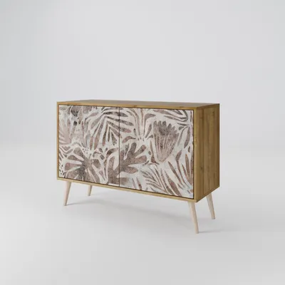 Produktbild von Spacerebels Kommode mit 2 Türen - Sideboard Komodenschrank - Highboard - Kleiderschrank Möbel - Wohnzimmer Schlafzimmer - 57,5×111×42 (HxBxT)