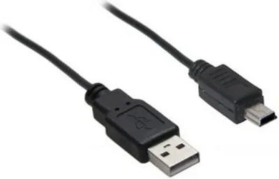 Produktbild von USB 2.0 Hi-Speed Kabel, Schwarz, 0.3 m