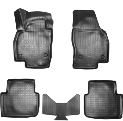 Image de tapis en caoutchouc 3D pour SKODA Scala | à partir de l'année 2018> | ajusté avec bordure