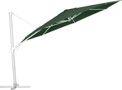 Produktbild von KETTLER  Easy Flex Ampelschirm Ø 350 cm, UPF 50+, inkl. Abdeckhaube+ Schirmständer, silber/ grün, Aluminium/Polyester mit PolyurethanBeschichtung