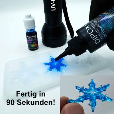 Produktbild von Schnellhärtendes UV Epoxidharz in Profi Qualität 2x100ml resin
