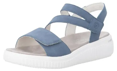 Produktbild von Remonte Damen Sandale Leder Keilabsatz D3L51, Größe:42 EU, Farbe:Blau
