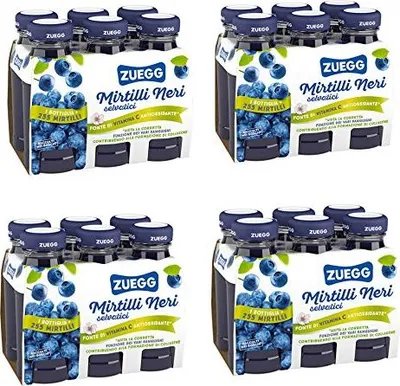 Produktbild von ZUEGG Blaubeeresaft Packung von 24 Flaschen von 125 ml