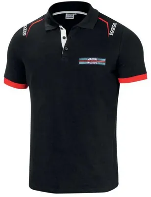 Immagine prodotto di Super offerta Polo Sparco Martini Racing - 100% cotone - Taglia S - Colore nero