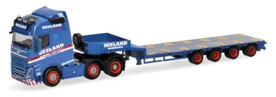 Zdjęcie produktu dla Herpa – ciężarówka Volvo FH4 '20 6x2 Glob/Aerop. Niskopodwoziowa – Seeland 319805