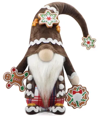Weihnachtsgonk-Dekoration, handgefertigt, 43,2 x 15,7 x 8,9 cm, braun
