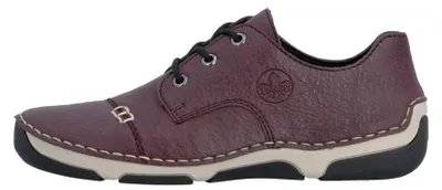 Produktbild von Rieker Damen Sneaker sportlich Schnürer Ziernähte 55920, Größe:37 EU, Farbe:Rot