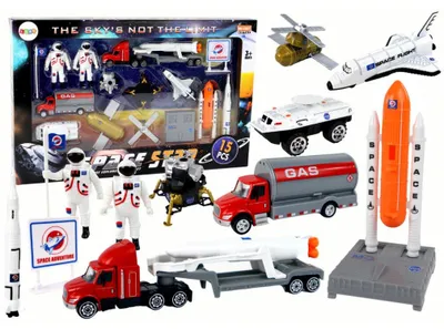 Obrázok produktu pre Sada figúrok Space Truck Rocket 15 El.