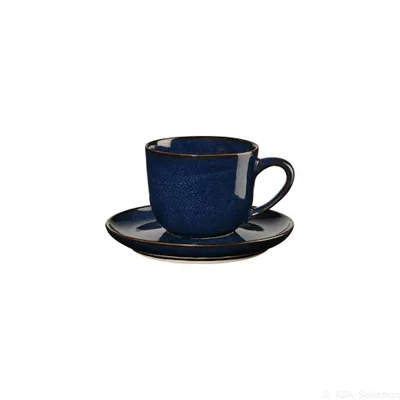 Produktbild von ASA Espressotasse mit Unterer, midnight blue  d. 6,7 cm, h. 5,5 cm, 0,09 l.