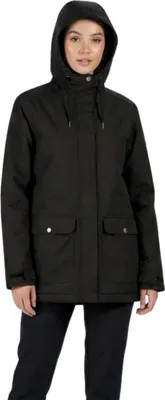 Produktbild von Regatta Broadia Damen Winter Parka Jacke mit Kapuze schwarz S