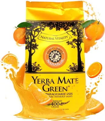 Produktbild von Yerba Mate Tee Mate Green NARANJA 400g