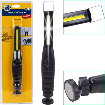 Productafbeelding van Werkplaatslamp met 5W COB LED, magneet en ophangoog