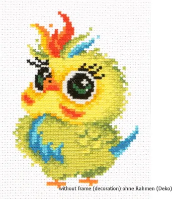 Produktbild von Magic Needle Papagei Kreuzstich-Set, 11 x 16 cm