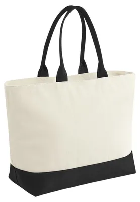 Produktbild von Quadra - "Puerto Weekender" Tragetasche RW11182 (Einheitsgröße) (Natürlich/Schwarz)
