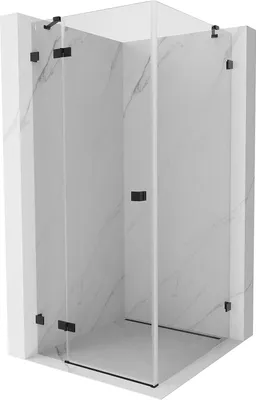 Immagine prodotto di Mexen Lunar cabina doccia a battente sinistra 100 x 100 cm, trasparente, nera - 834-100-100-70-00-L