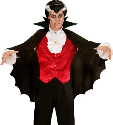 Produktbild von Halloween Umhang Graf Dracula Vampir 100cm