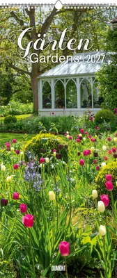 Produktbild von DUMONT Wandkalender Gärten 2027 – Jahreszeiten im Garten, Hochformat 30 x 70 cm