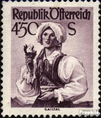 Produktbild von Briefmarken Österreich 1948 Mi 924 postfrisch Trachtenserie