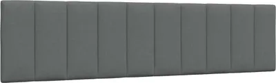 Image de Coussin de tête de lit Hanko gris foncé 200 cm tissu