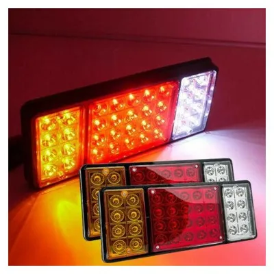 Image de Kit de feux arrière à LED, 4 fonctions, 12 V, pour remorques, caravanes et véhicules agricoles