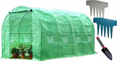Obrázek produktu pro Ekspand | polytunel 3x4,5 m - zelený - robustní ocelový rám - UV ochrana - ideální pro pěstování zeleniny