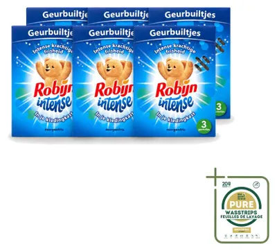 Produktbild von 6 x Robijn Intense Duftbeutel - Frische - Vorratspackung - 6 Stücke