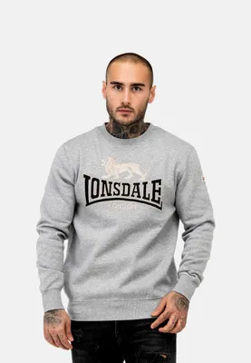 Productafbeelding van Lonsdale Lawins sweatshirt, grijs, maat 2XL, heren, grijs, maat 2XL