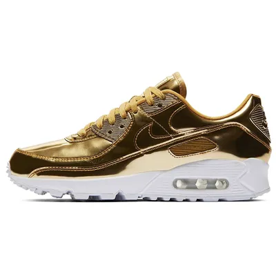Produktbild von Nike Air Max 90 SP Special Edition Metallic Pack LTD Sneaker Schuhe gold/weiß CQ6639-700, Schuhgröße:40 EU