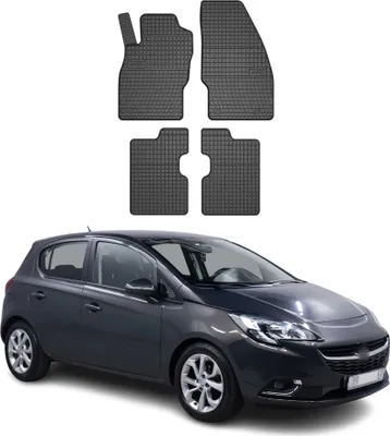 Produktbild von 2014-2019 Opel Corsa Fußmatten Gummi Schwarz 4 tlg