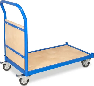 Produktbild von Stirnwandwagen, LxBxH 1070x500x890 mm, Trgkf 250 kg, 4 Lenkrollen, 2 mit Bremse