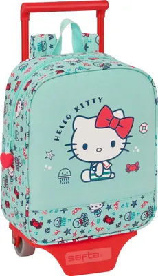 Immagine prodotto di Zaino scolastico con ruote Hello Kitty Sea lovers Turchese 22 x 27 x 10 cm